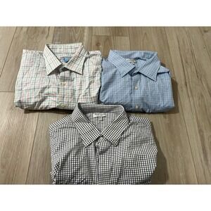 Peter Millar Summer Comfort/crown  Performance Button Down Shirt Mens XXL Plaid